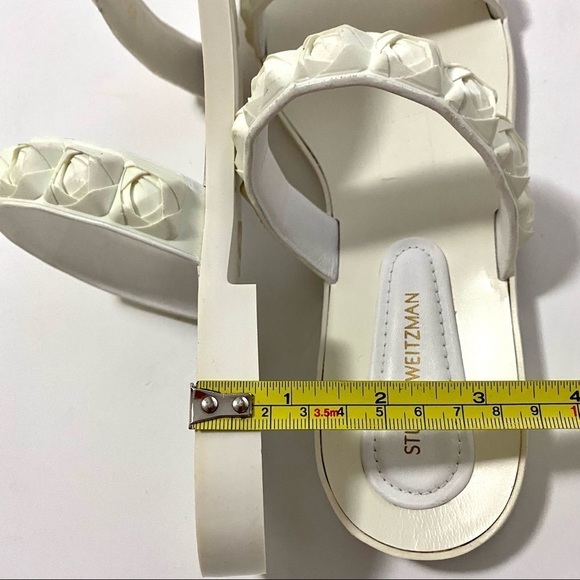 Stuart Weitzman Rosita Two Band Slide Sandal Size 8.5 N Summer Casual - Picture 10 of 11